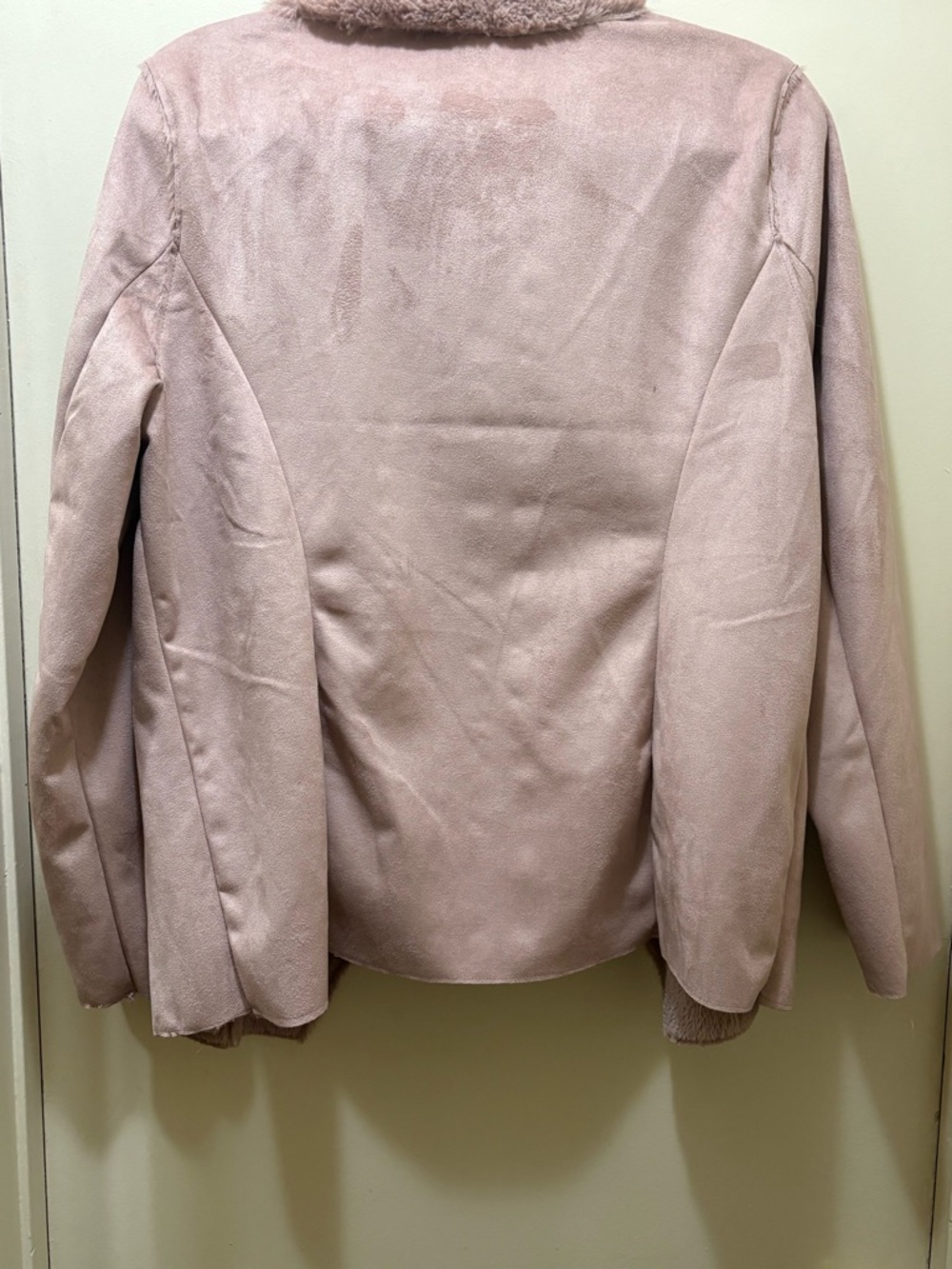 jason maxwell Dusty Rose Teddy Draped Jacket - Picture 2 of 3